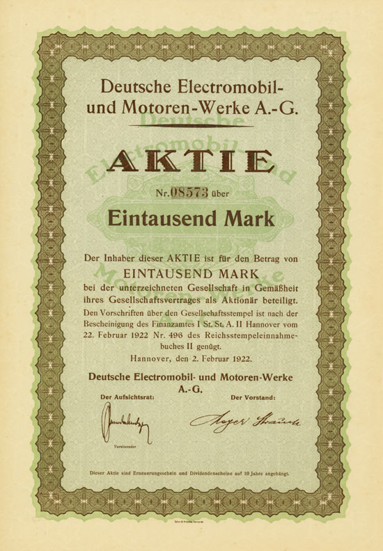 Deutsche Electromobil- und Motoren-Werke AG