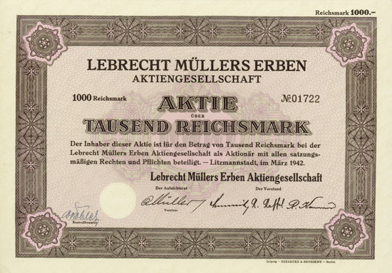 Lebrecht Müllers Erben AG