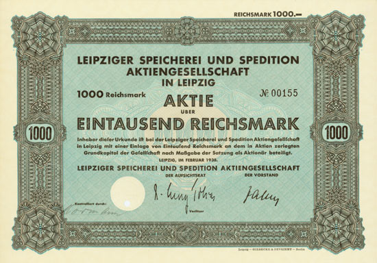 Leipziger Speicherei und Spedition AG