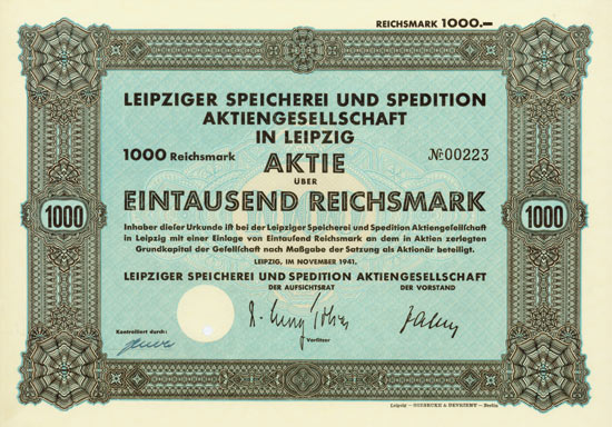 Leipziger Speicherei und Spedition AG