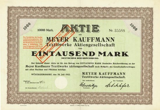 Meyer Kauffmann Textilwerke AG