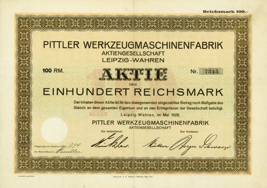 Pittler Werkzeugmaschinenfabrik AG
