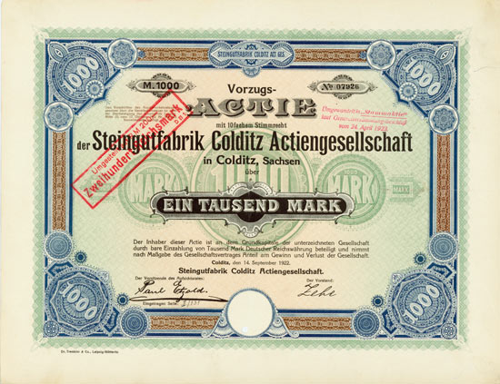 Steingutfabrik Colditz AG