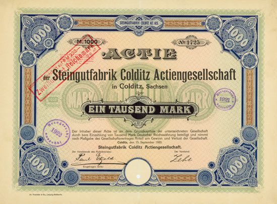 Steingutfabrik Colditz AG