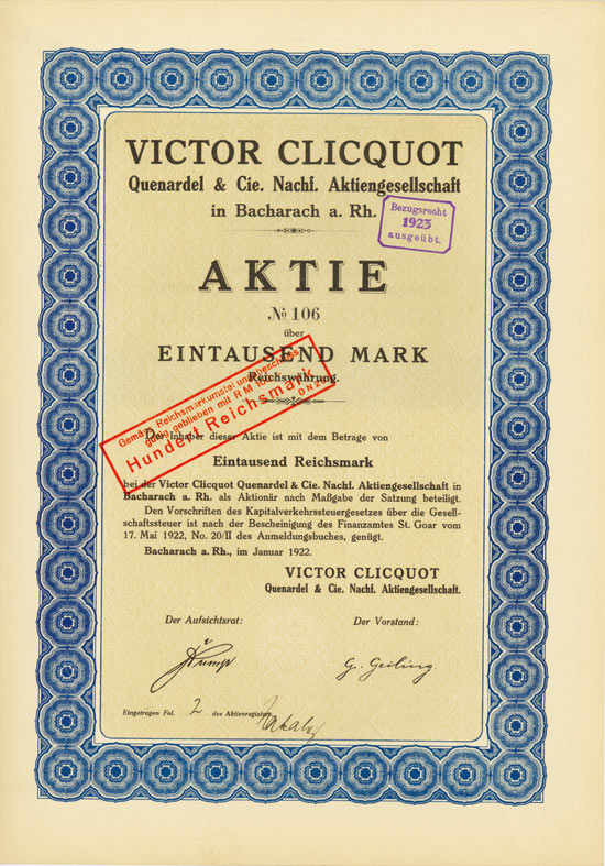 Victor Clicquot Quenardel & Cie. Nachf. AG