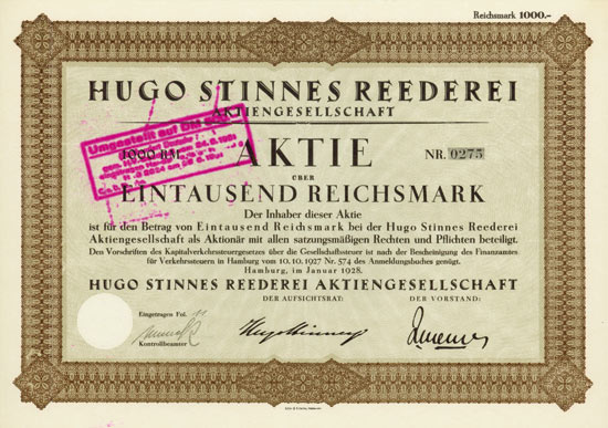 Hugo Stinnes Reederei AG