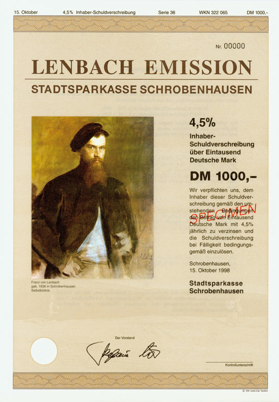Stadtsparkasse Schrobenhausen (Lenbach Emission)