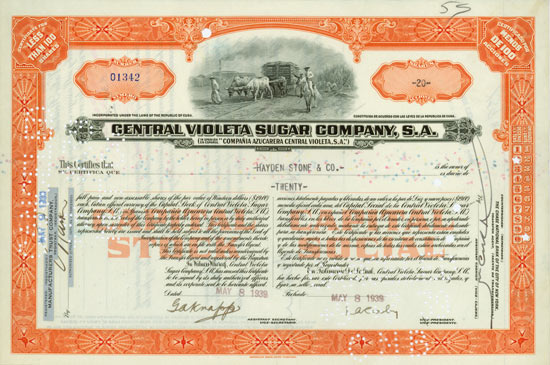 Central Violeta Sugar Company S. A. (Compania Azucarera Central Violeta, S. A.)