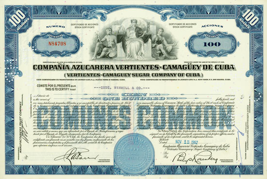 Compañia Azucarera Vertientes-Camagüey de Cuba (Vartientes-Camaguey Sugar Company of Cuba)