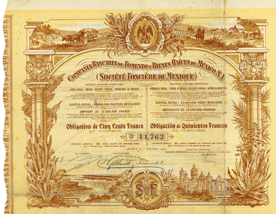 Compañia Bancaria de Fomento y bienes Raices de México, S. A. (Société Foncière du Mexique)