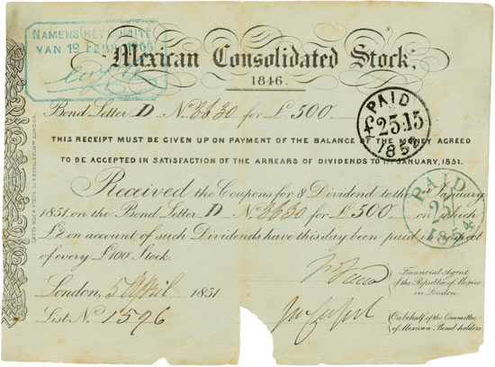 Mexican Consolidated Stock