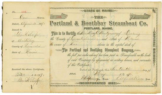 Portland & Boothbay Steamboat Co. [3 Stück]