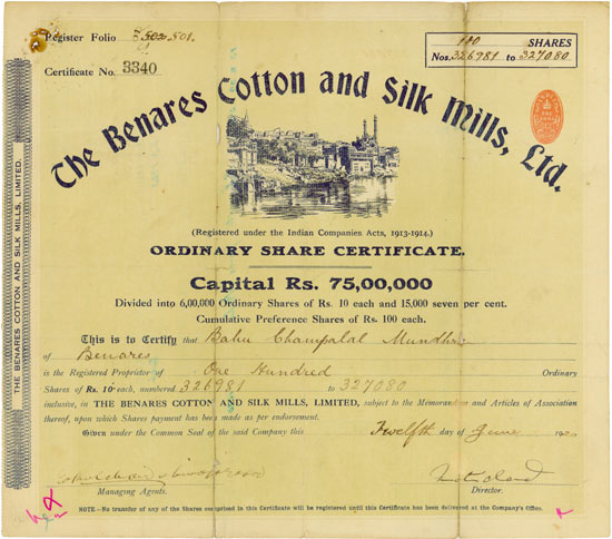 Benares Cotton and Silk Mills, Ltd.