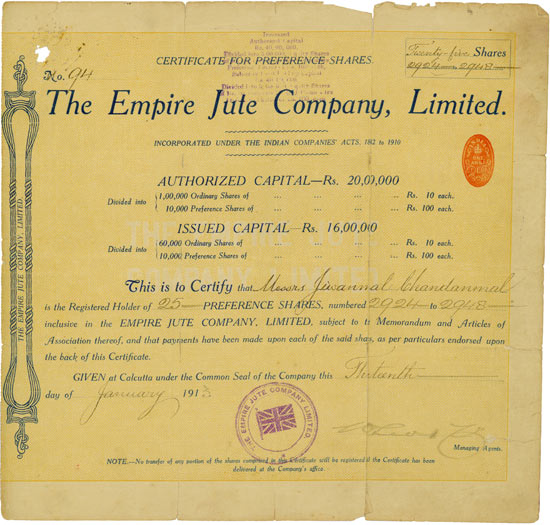 Empire Jute Company, Limited
