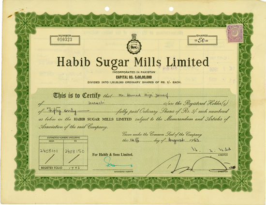 Habib Sugar Mills, Limited