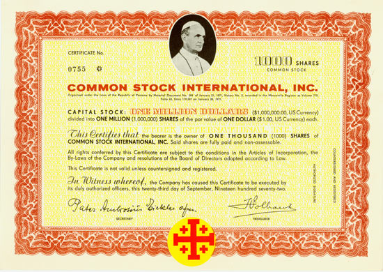 Common Stock International, Inc. [13 Stück]