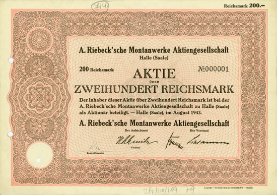 A. Riebeck'sche Montanwerke AG