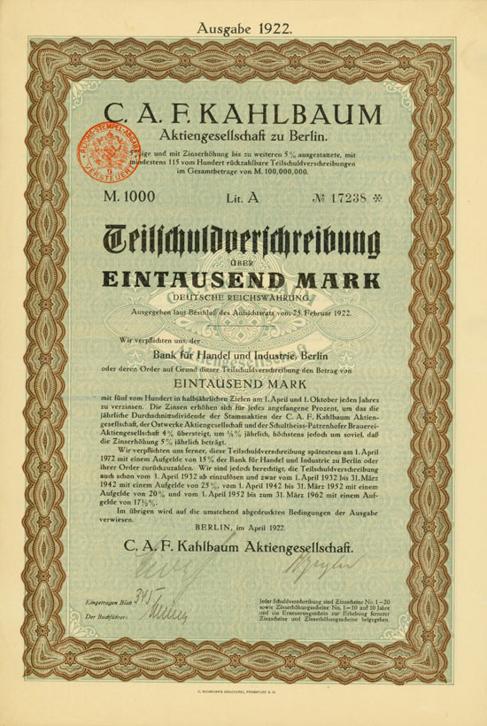 C. A. F. Kahlbaum AG