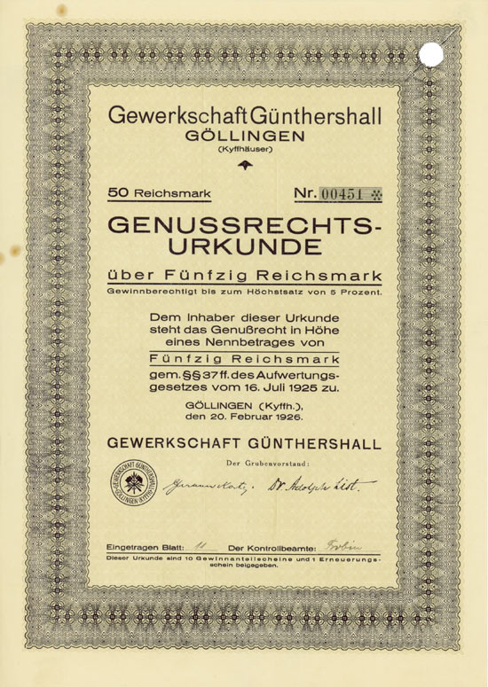 Gewerkschaft Günthershall