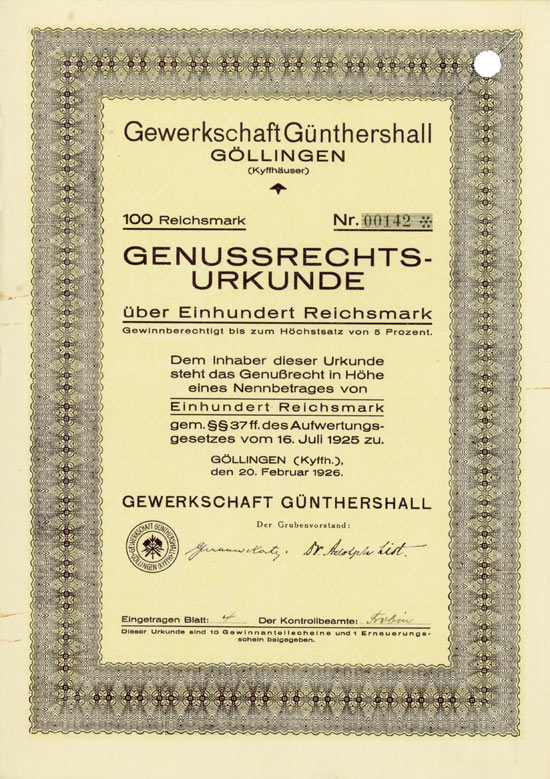 Gewerkschaft Günthershall