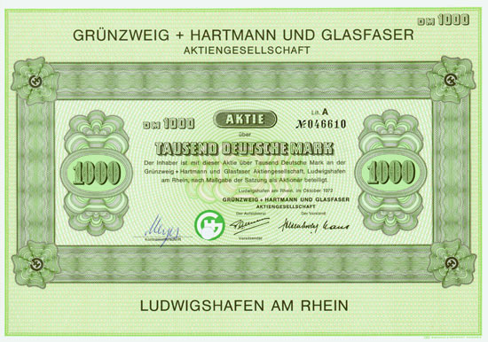 Grünzweig & Hartmann AG