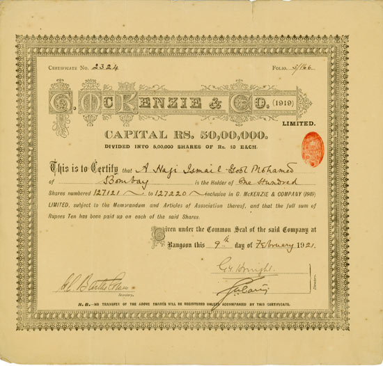 G. McKenzie & Company (1919) Limited