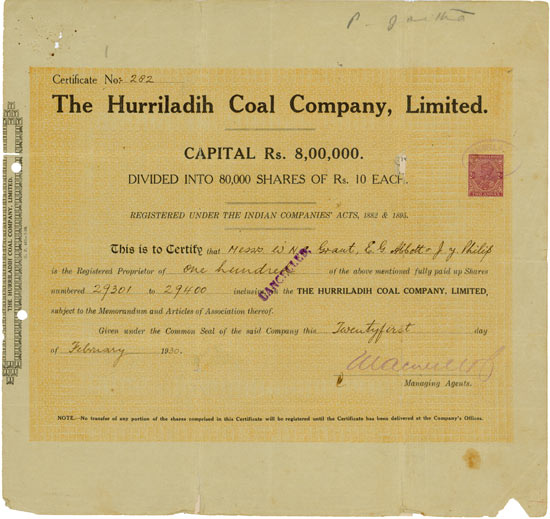 Hurriladih Coal Company, Limited