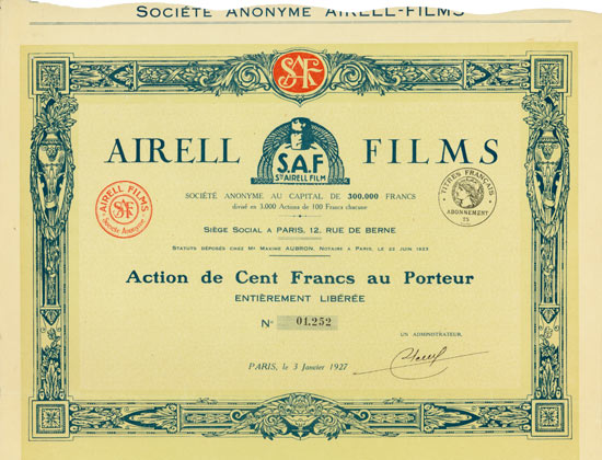 Airell Films Société Anonyme