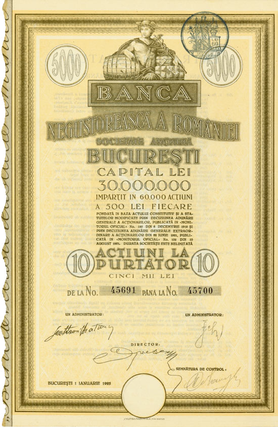 Banca Negustoreasca Romaniei Societate Anonima