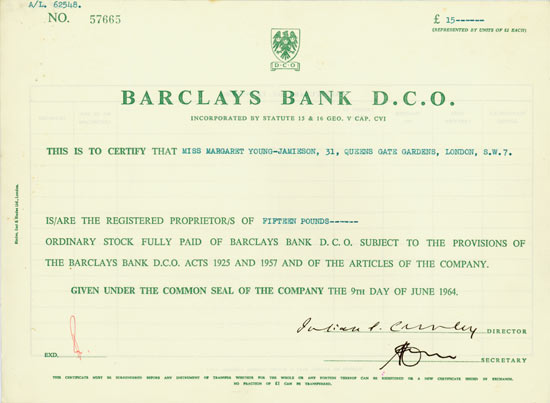 Barclays Bank D.C.O.