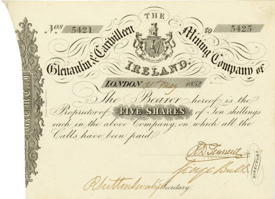 Glenaulin & Carivilleen Mining Company of Ireland
