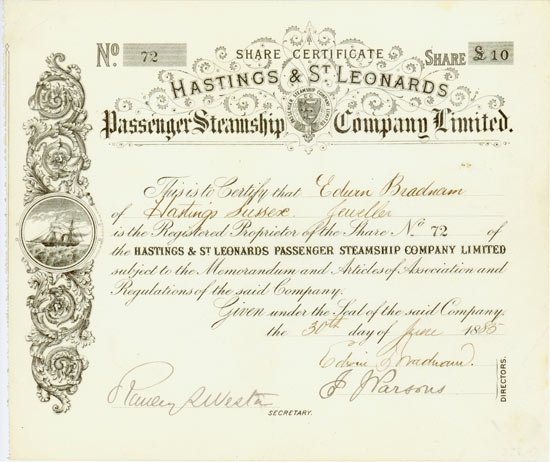 Hastings & St. Leonards Passenger Steamship Company Limited