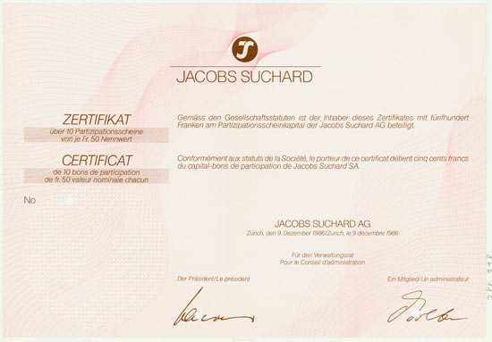 Jacobs Suchard AG