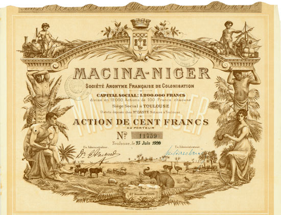 Macina-Niger Société Anonyme Française de Colonisation