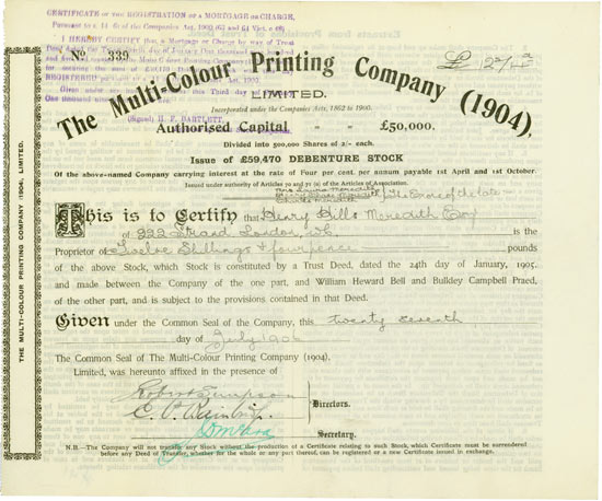Multi-Colour Printing Company (1904) Limited