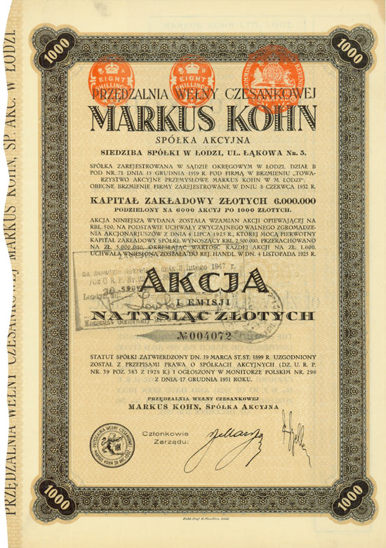 Przedzalnia Welny Czesankowej Markus Kohn / Markus Kohn Ltd.