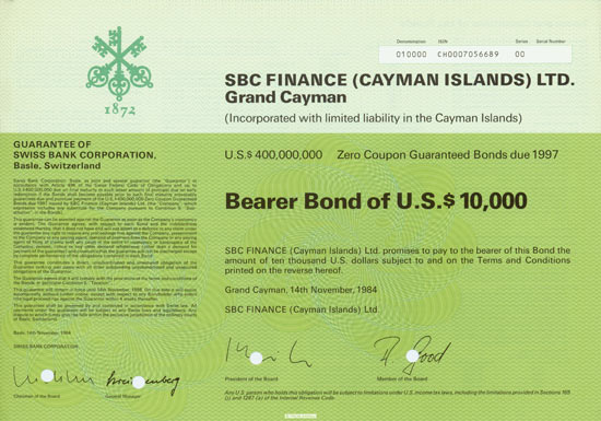 SBC Finance (Cayman Islands) Ltd.