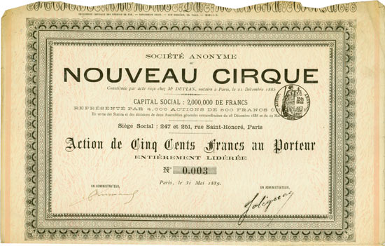 Société Anonyme du Nouveau Cirque