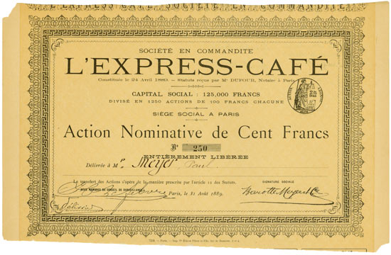 Société en Commandite L'Express-Café