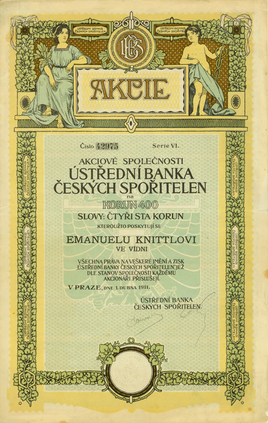 Ústredni Banka Ceskych Sporitelen (Zentralbank der tschechischen Sparkassen)