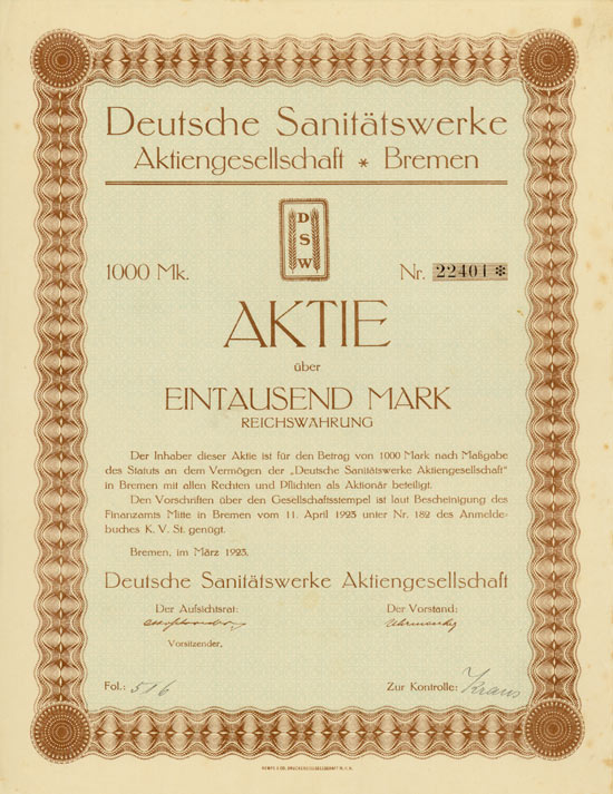 Deutsche Sanitätswerke AG