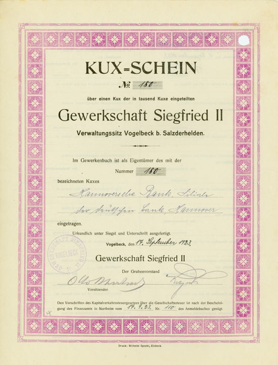 Gewerkschaft Siegfried II