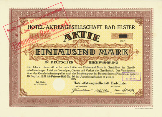 Hotel-Aktiengesellschaft Bad-Elster