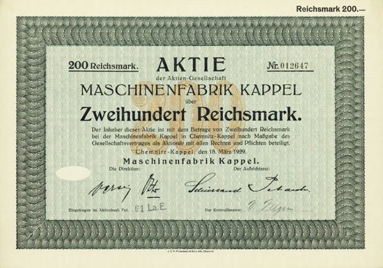 Maschinenfabrik Kappel AG