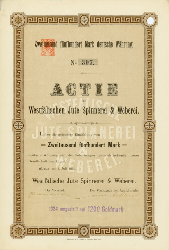 Westfälische Jute Spinnerei & Weberei