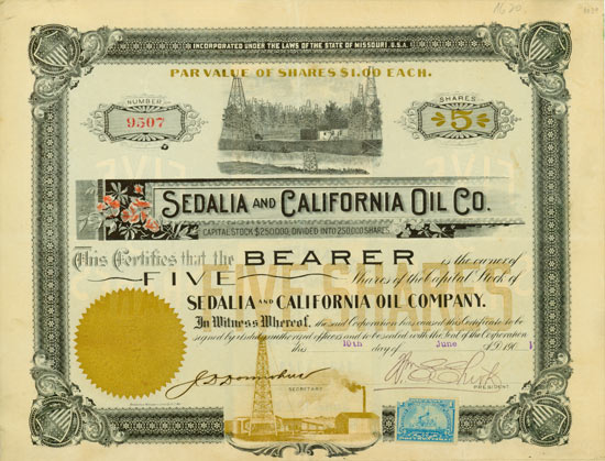 Sedalia and California Oil Co.