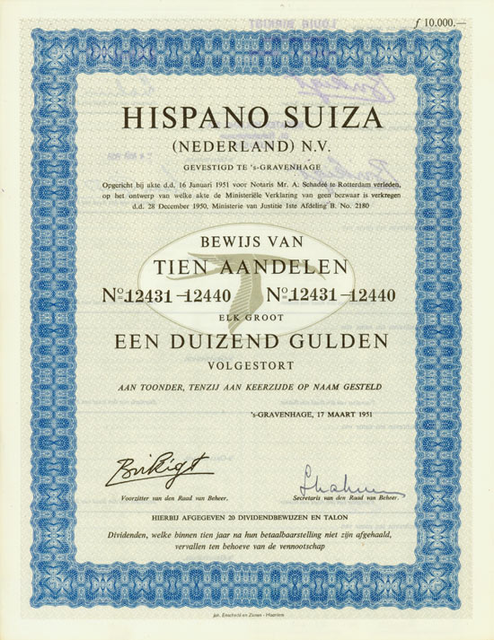 Hispano Suiza (Nederland) N. V.