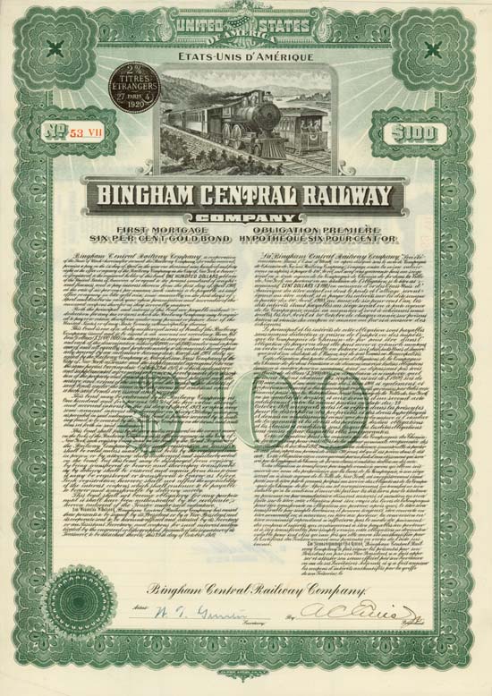 Bingham Central Railway Company