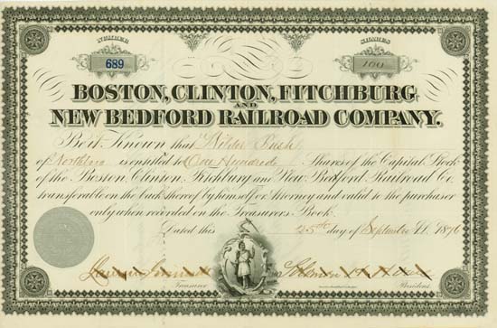Boston, Clinton, Fitchburg and New Bedford Railroad Company