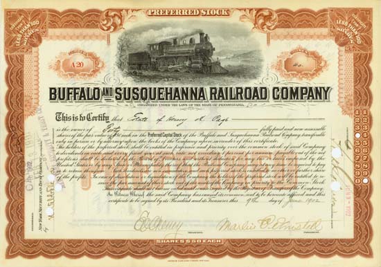 Buffalo and Susquehanna Railroad Company